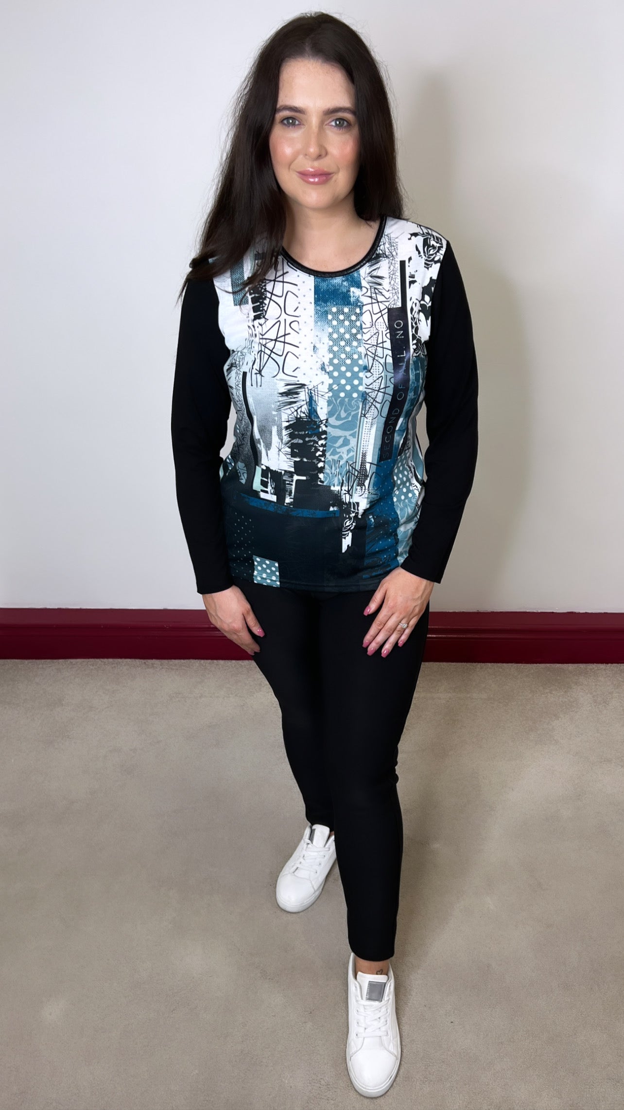 Ursella Graffiti Print Blouse