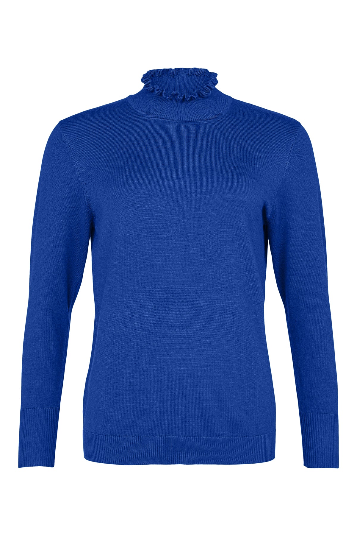 Sunday Royal Blue Frill Neck Polo