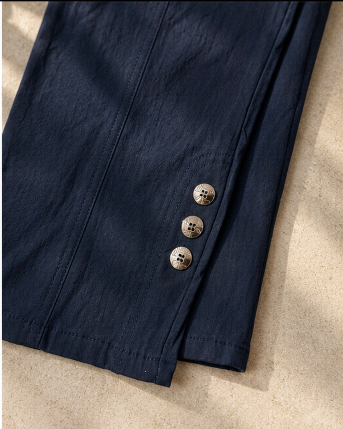 Hailey Navy Bengaline Trousers