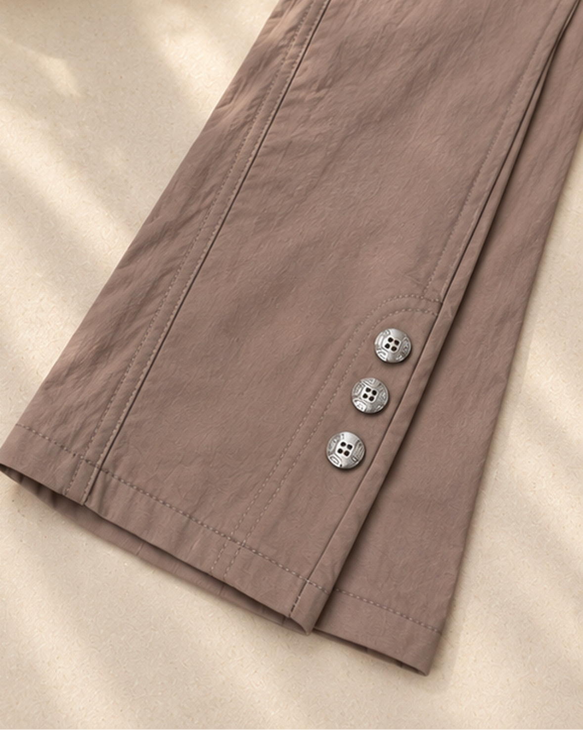 Hailey Beige Bengaline Trousers