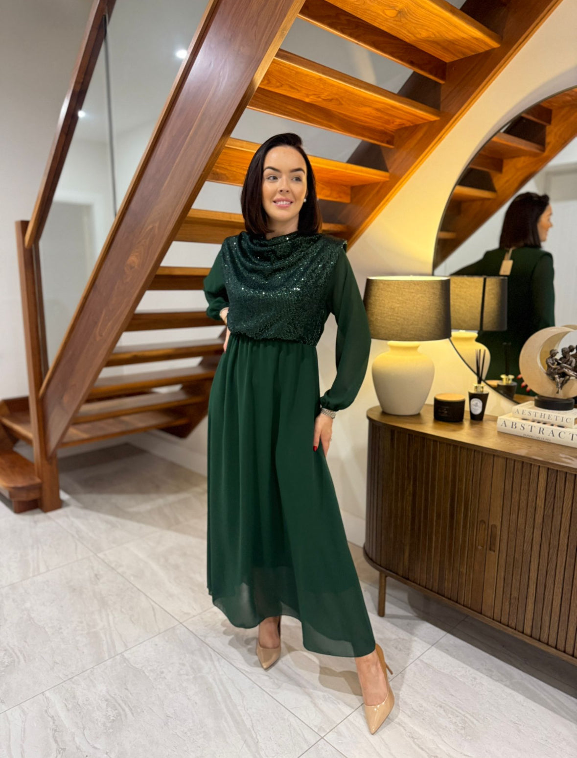 Reagan Emerald Green Dress