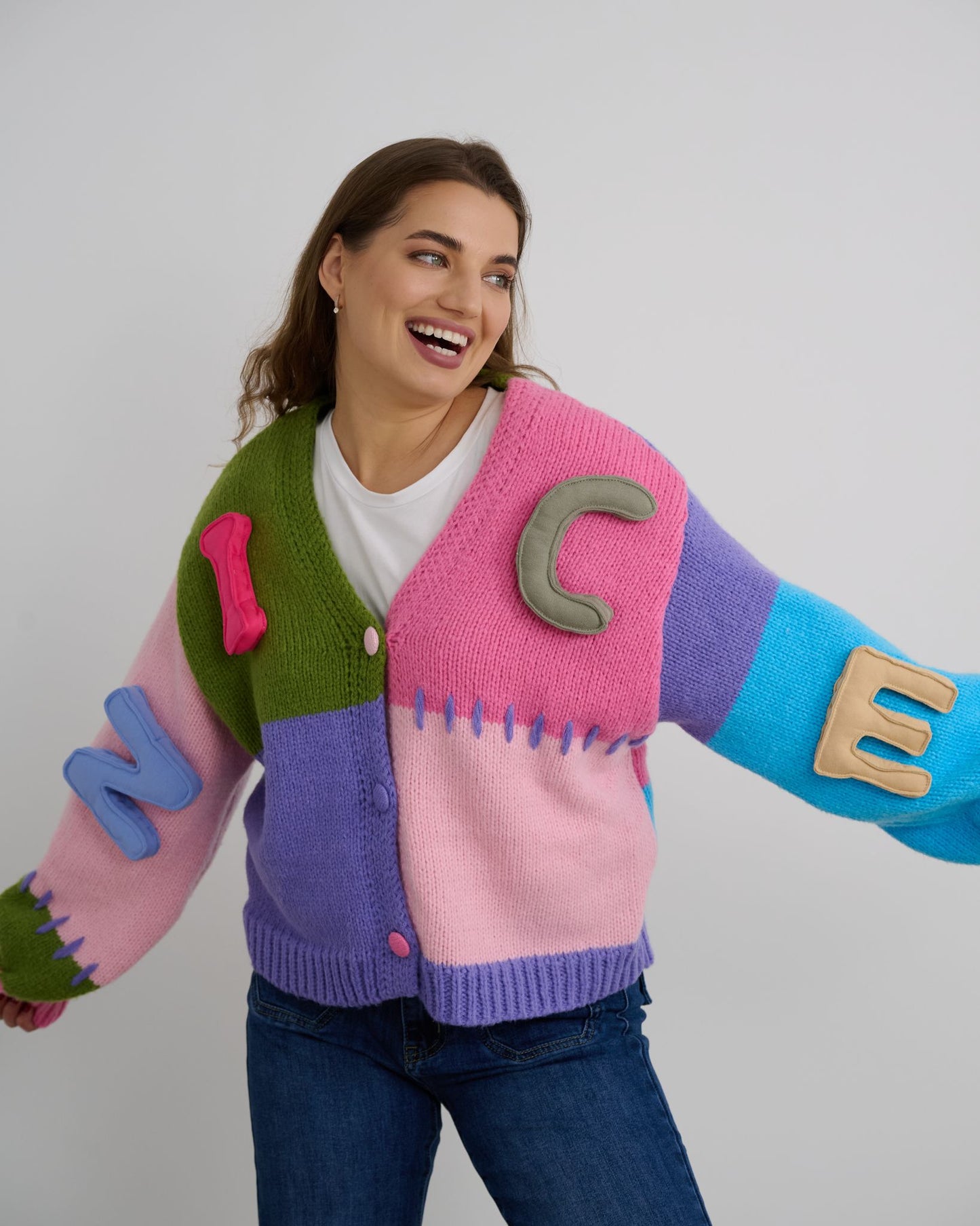 Jasmine Purple Short Luxury Cardigan