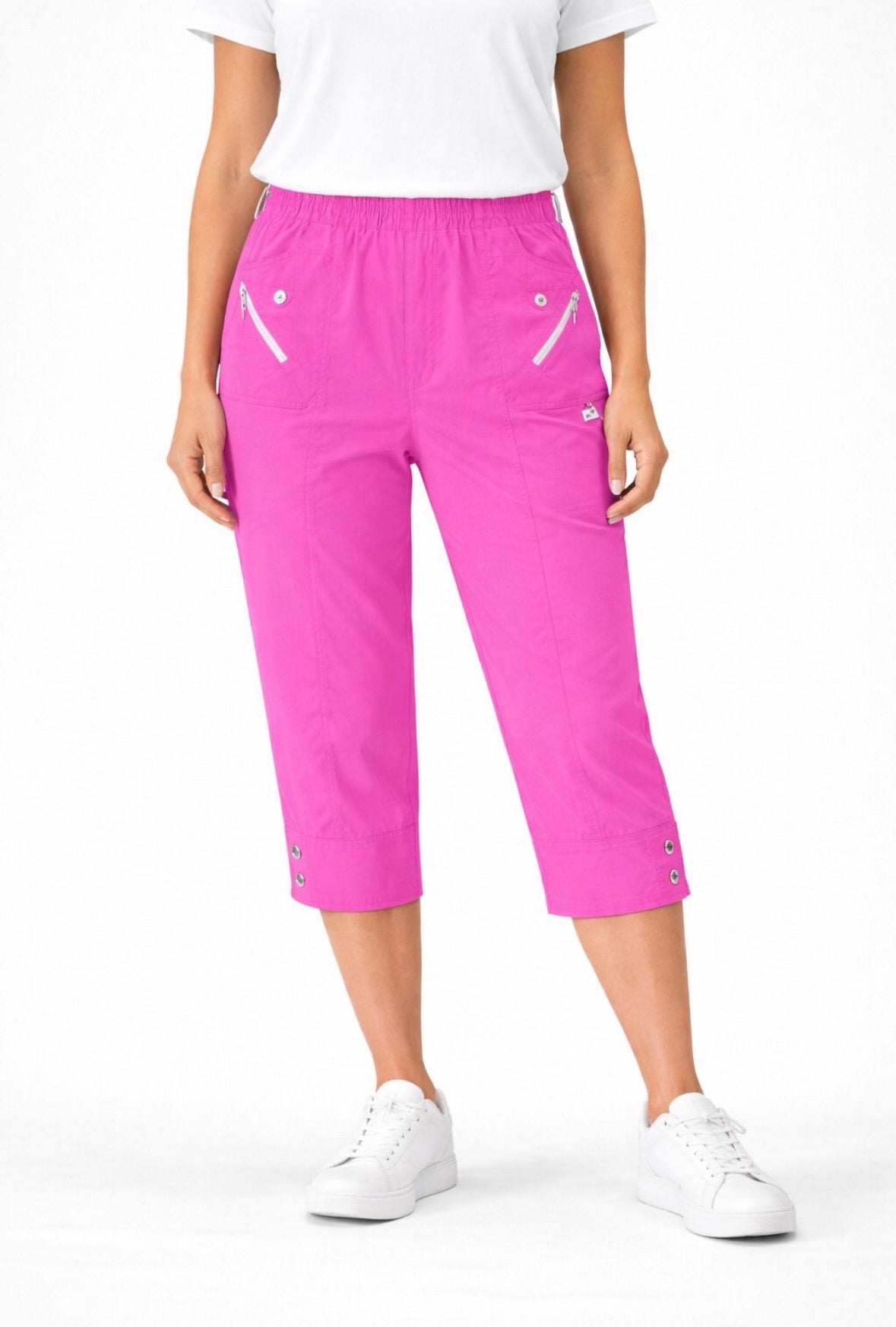 Hailey Pink Cropped Trousers