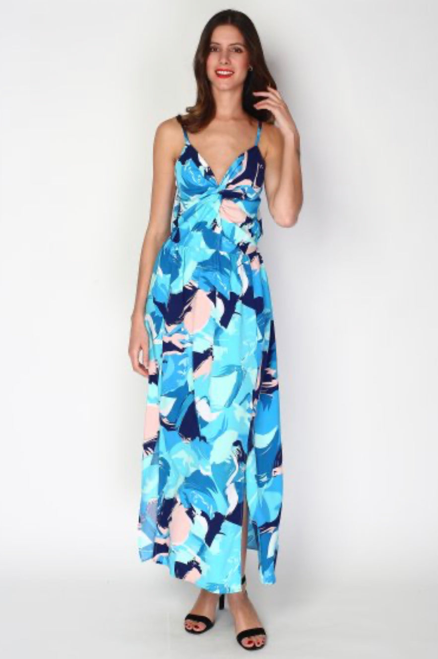 Violet Blue Twist Maxi Dress