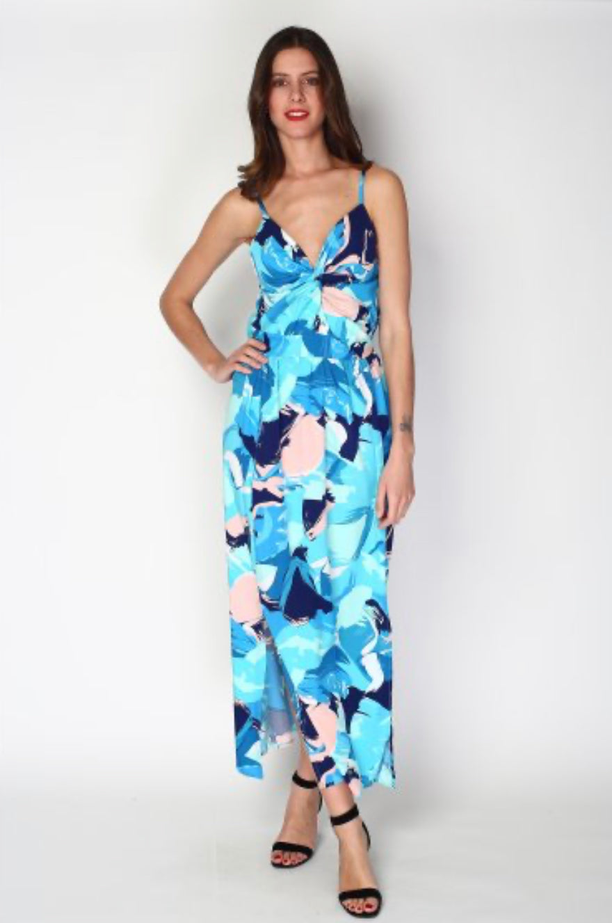 Violet Blue Twist Maxi Dress