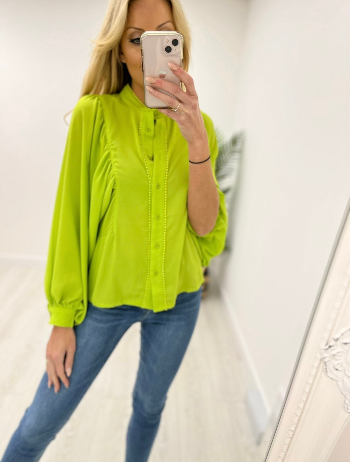Lennon Lime Green Blouse