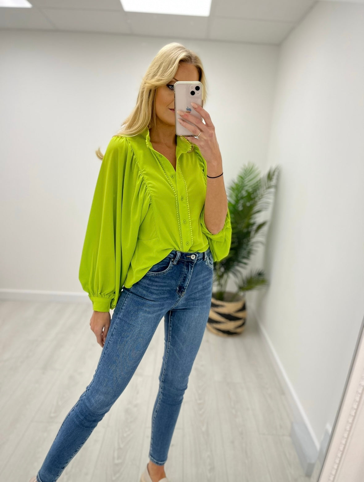 Lennon Lime Green Blouse