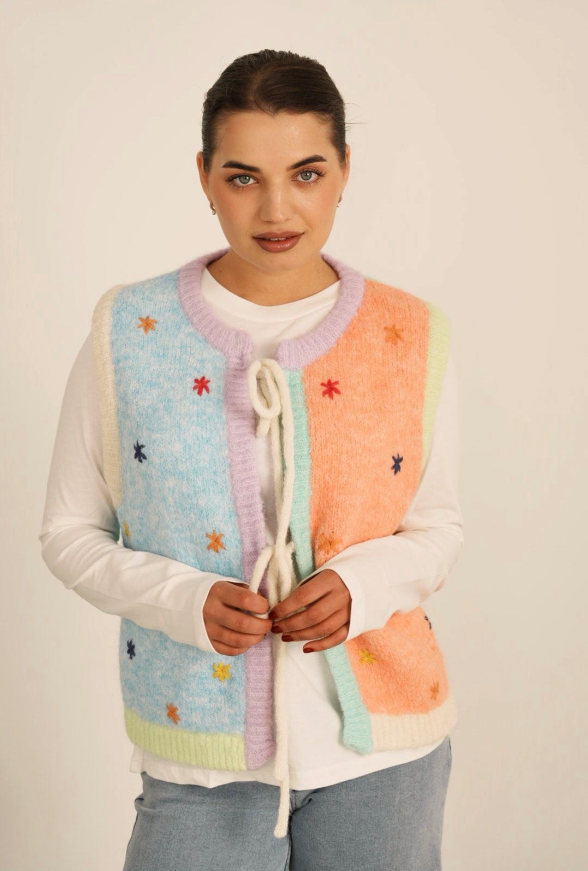 Freya Sleeveless Knit Waistcoat