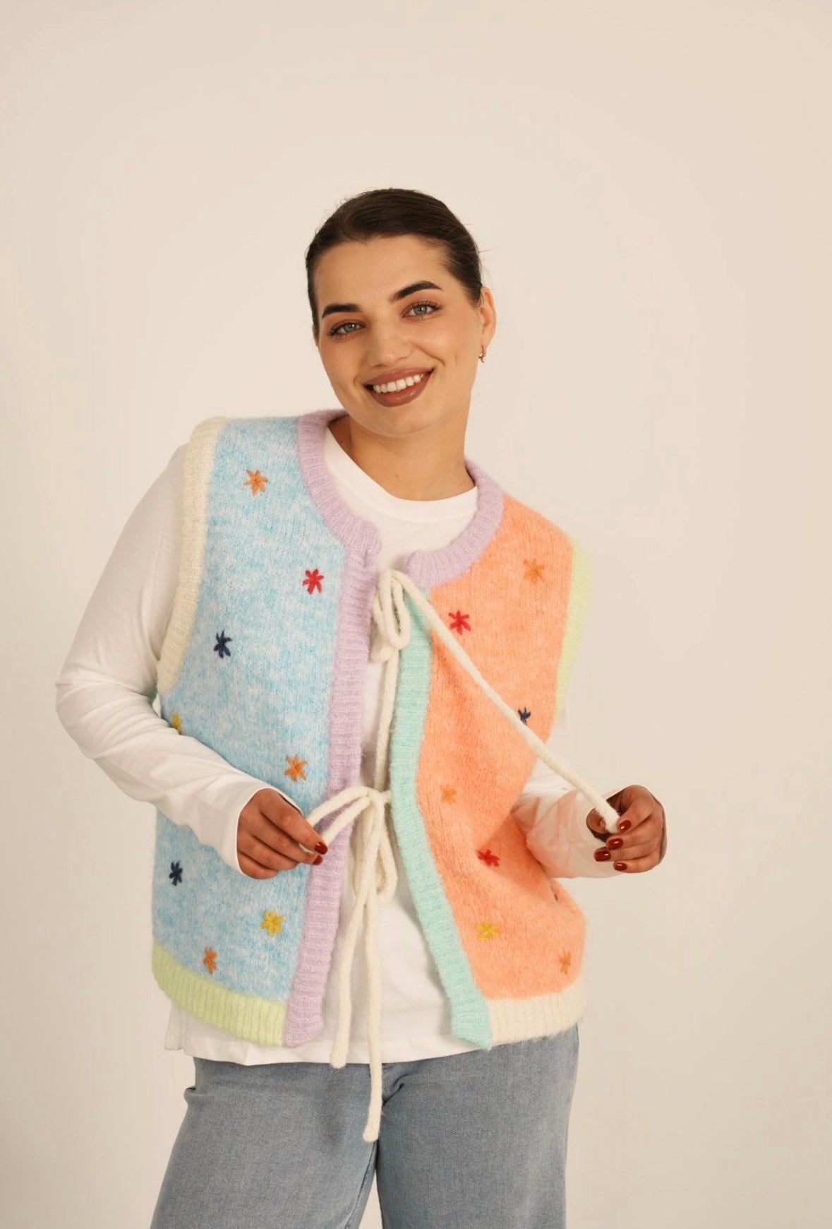 Freya Sleeveless Knit Waistcoat