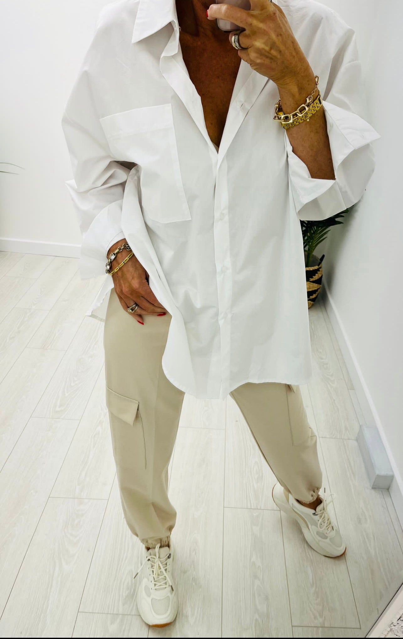 Nina Camel Cargo Pants