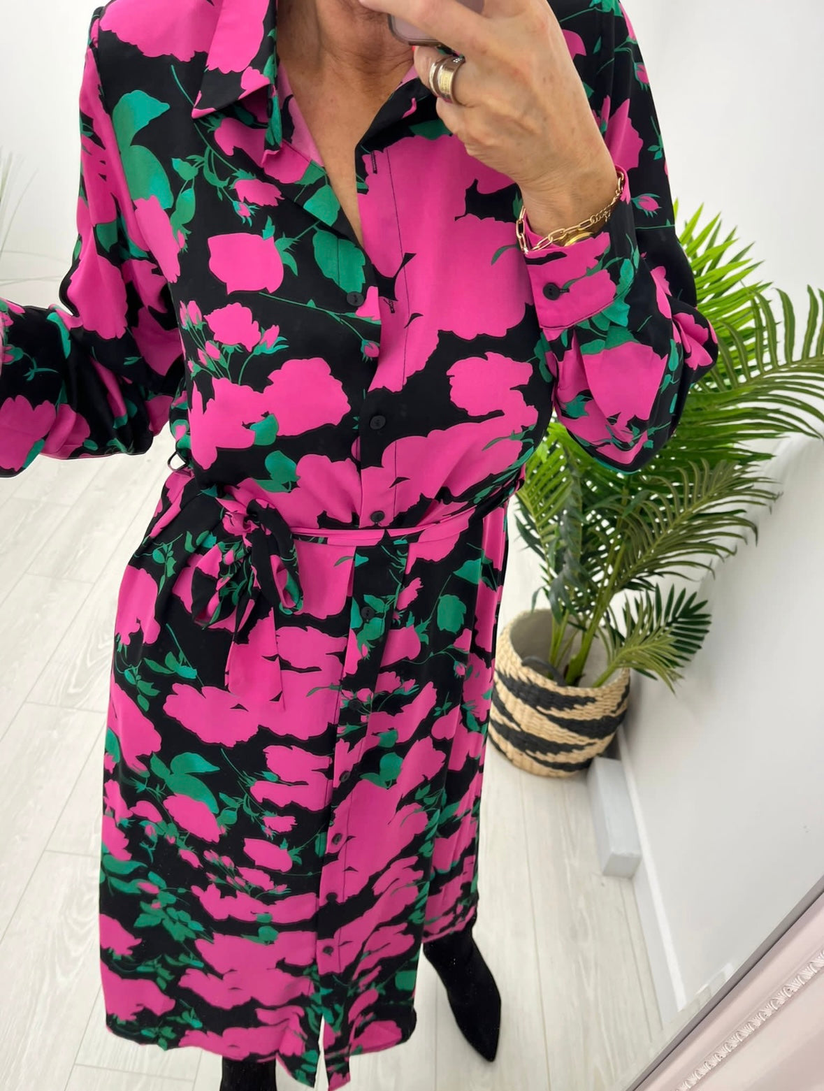 Naomi Floral Shirt Dress