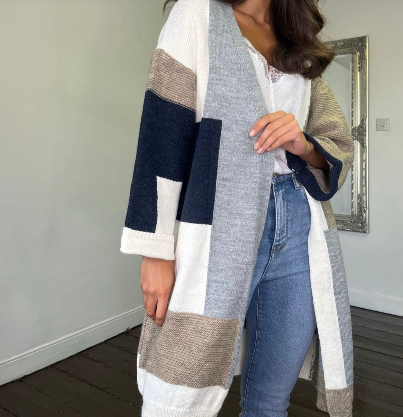 Kayla Patchwork Cardigan