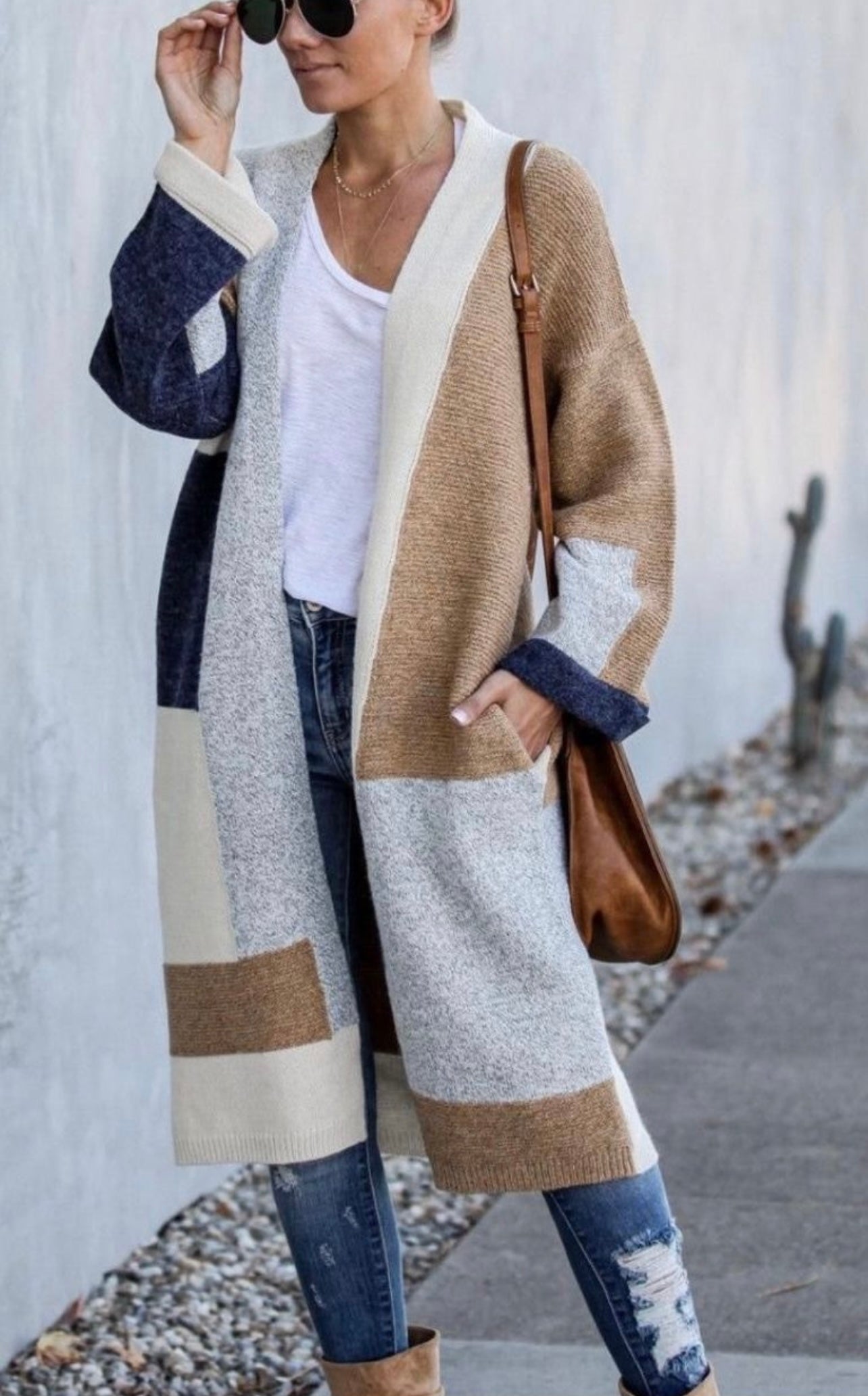 Kayla Patchwork Cardigan