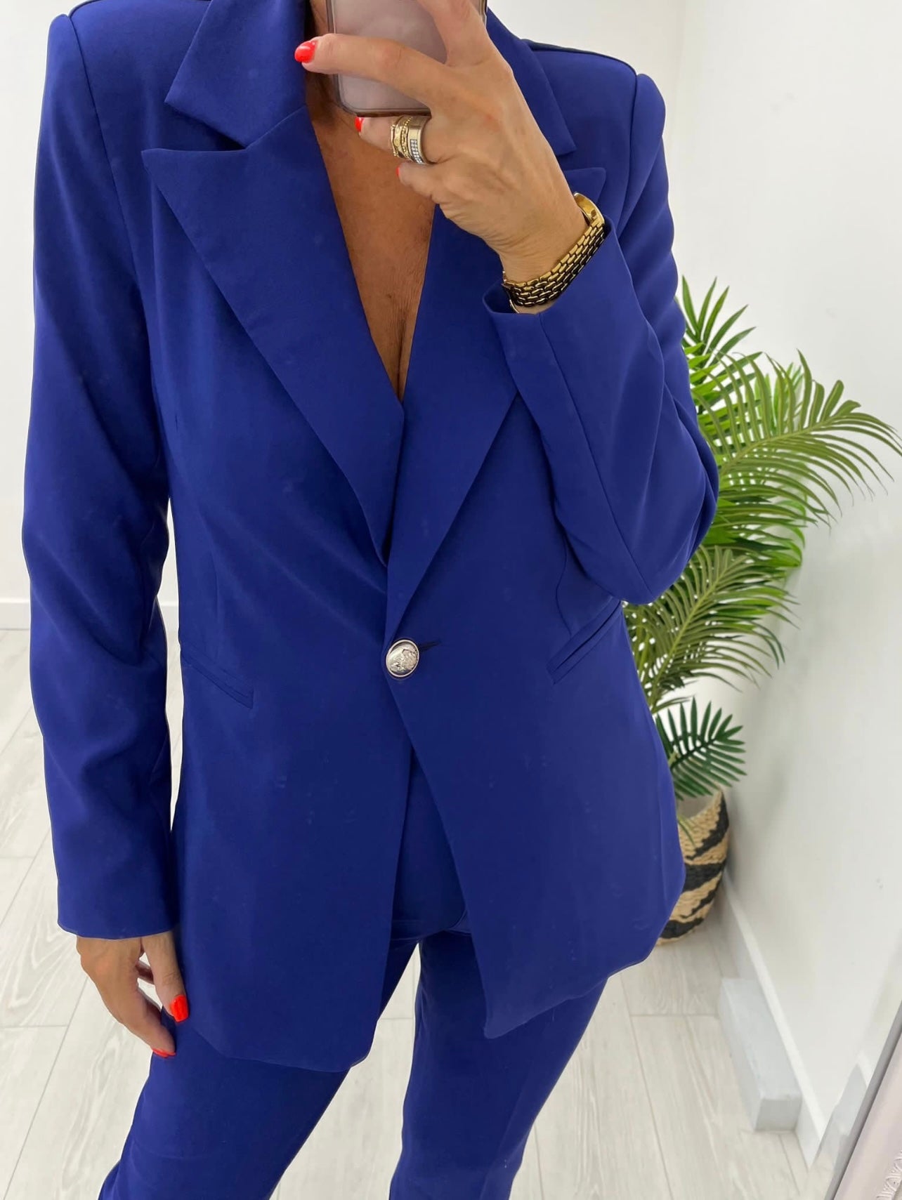 Stella Ink Blue 2 Piece Trouser Suit