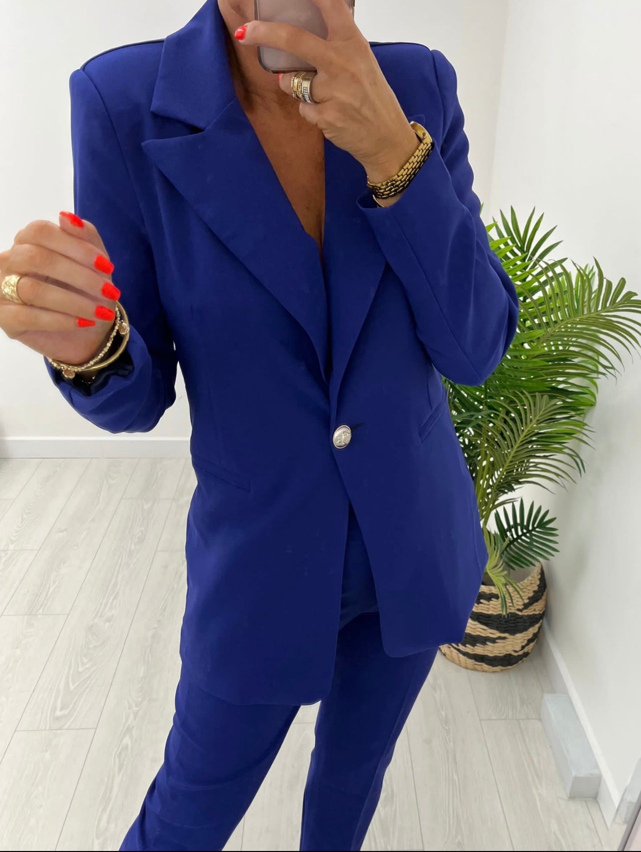 Stella Ink Blue 2 Piece Trouser Suit