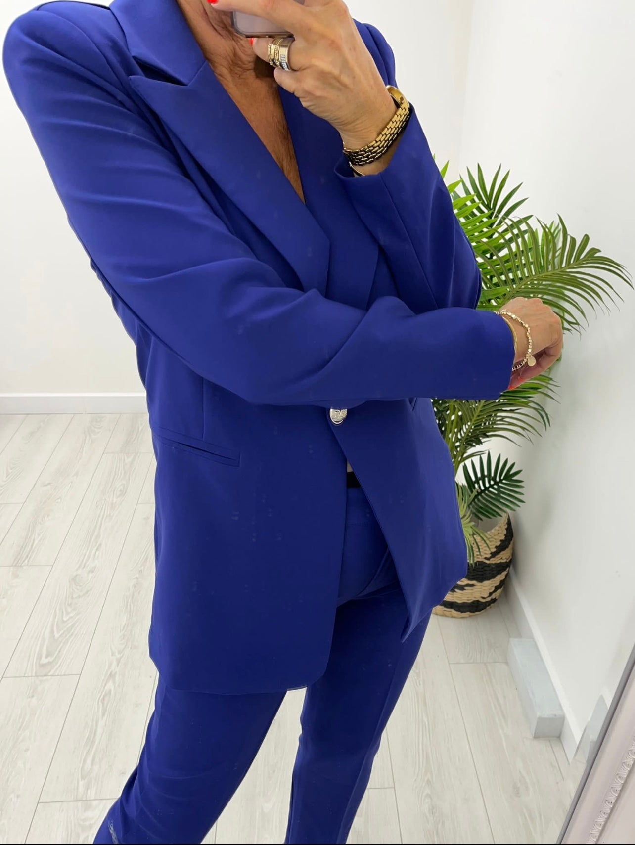 Stella Ink Blue 2 Piece Trouser Suit