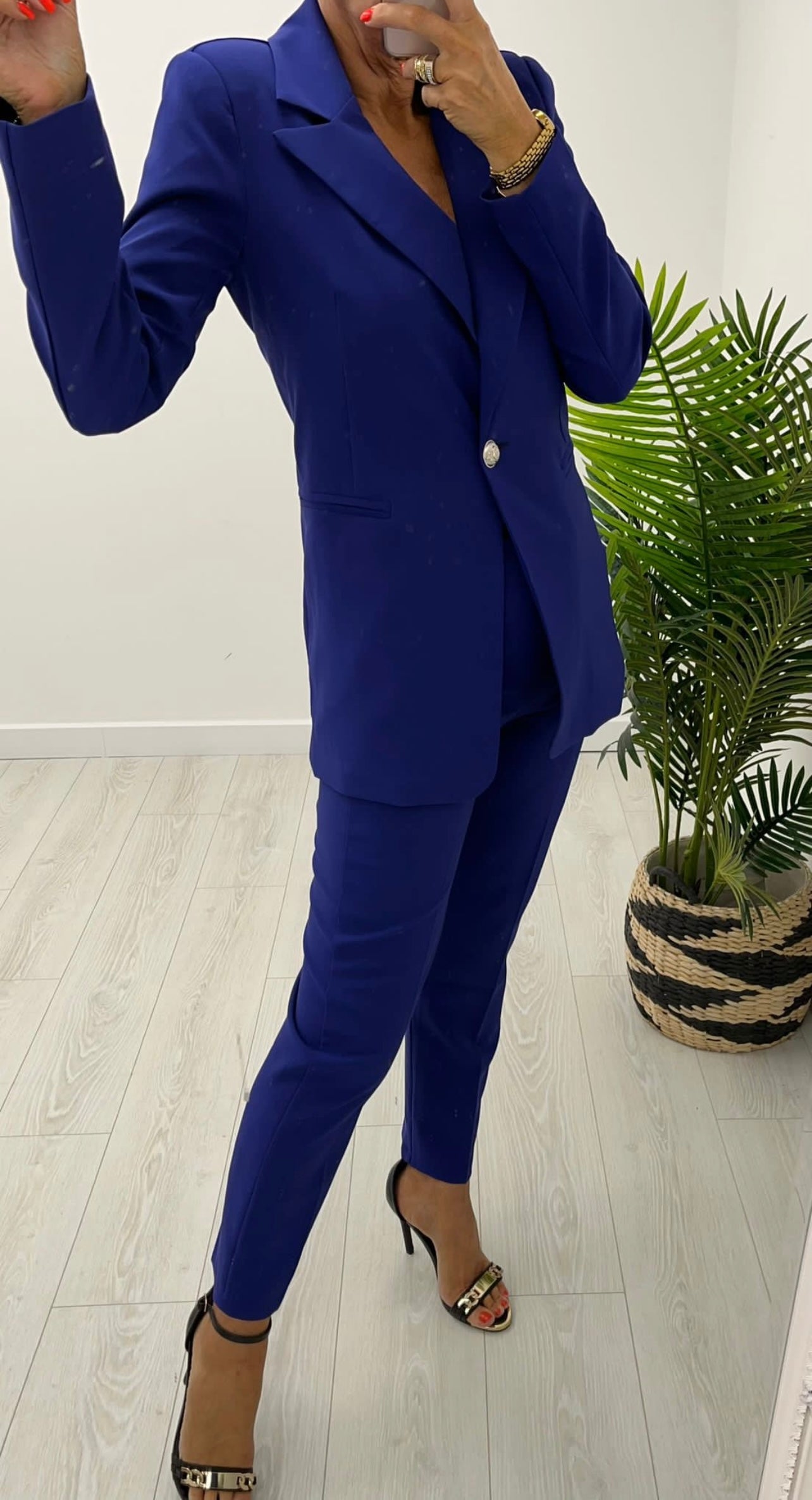 Stella Ink Blue 2 Piece Trouser Suit