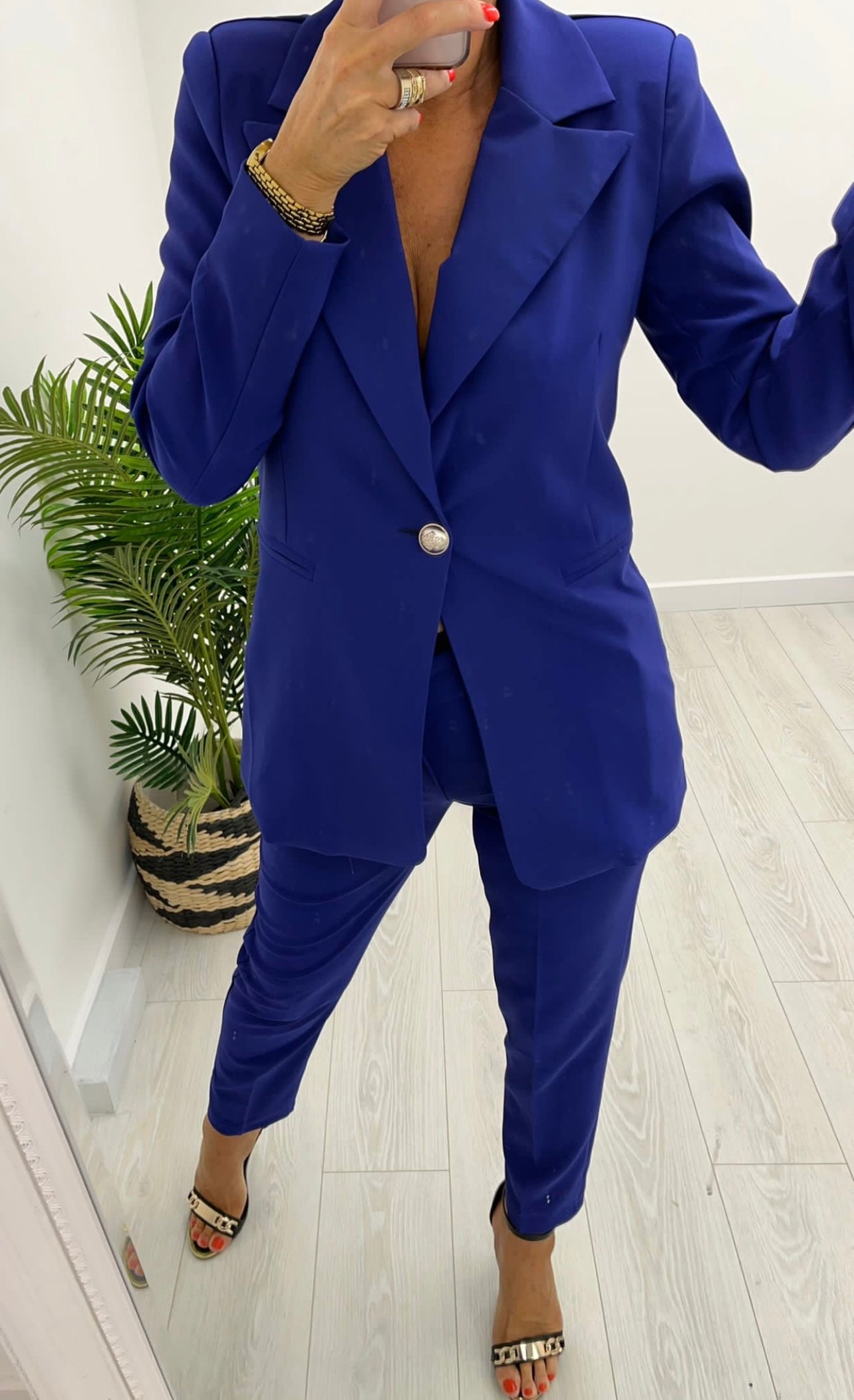 Stella Ink Blue 2 Piece Trouser Suit