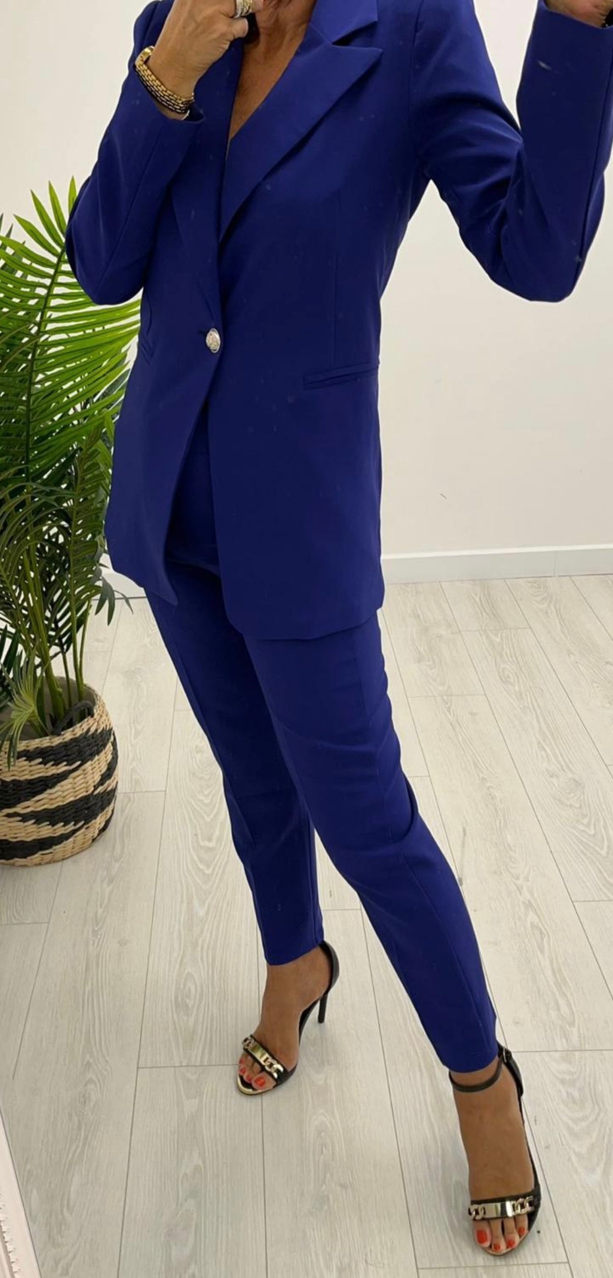 Stella Ink Blue 2 Piece Trouser Suit