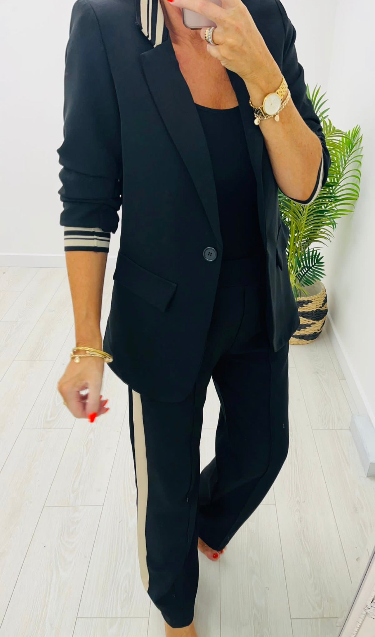 Louisa Black 2 Piece Trouser Suit