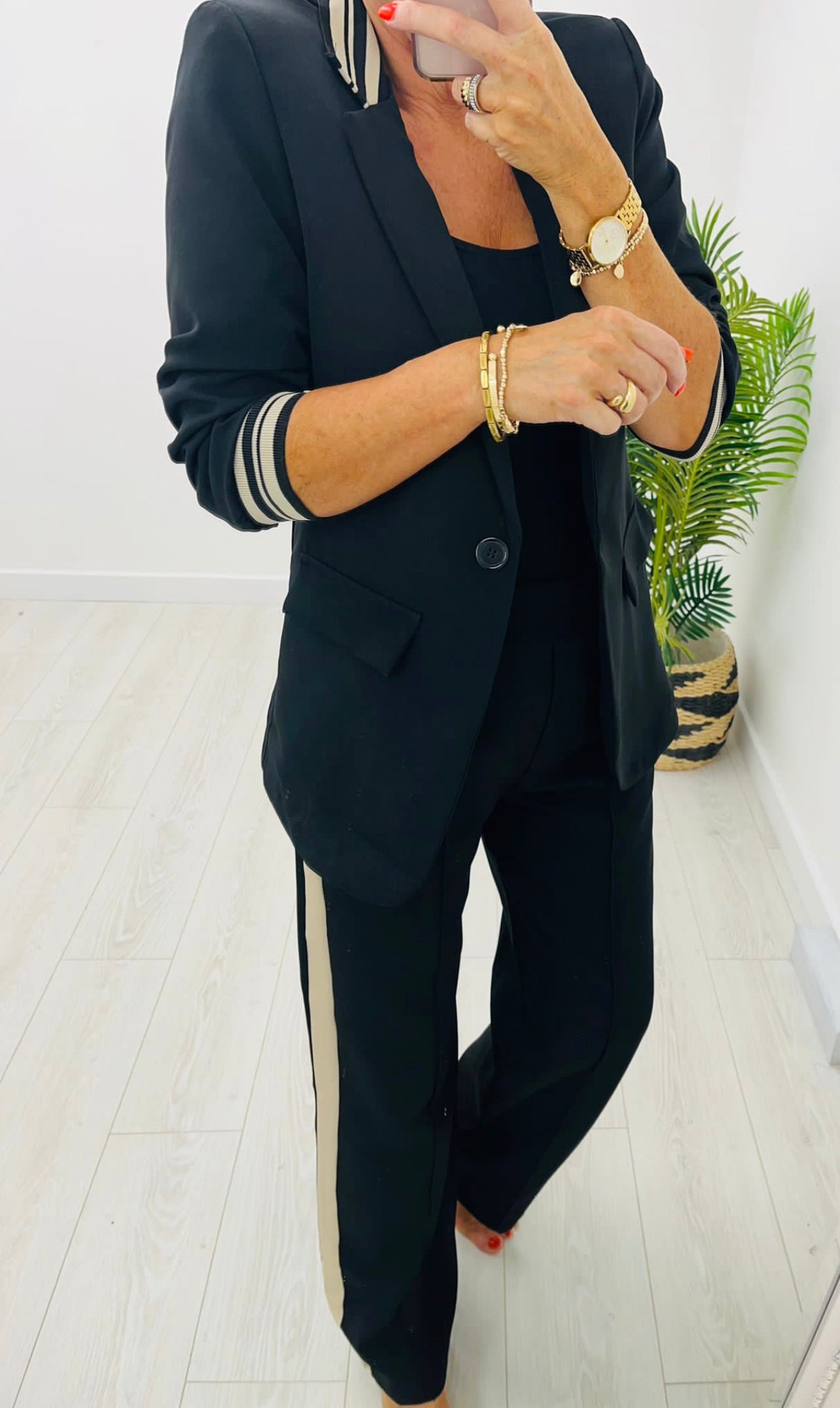Louisa Black 2 Piece Trouser Suit