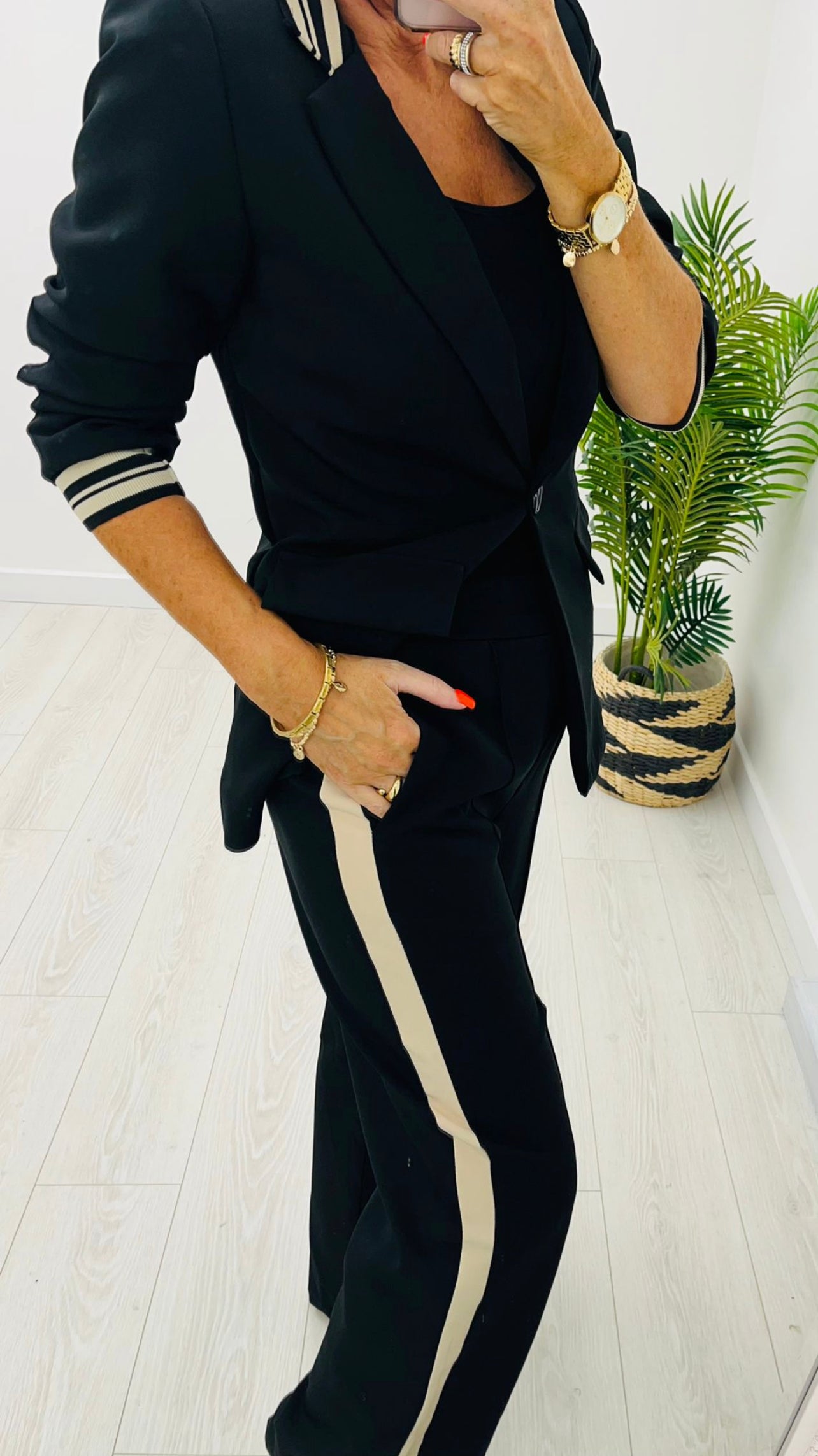 Louisa Black 2 Piece Trouser Suit