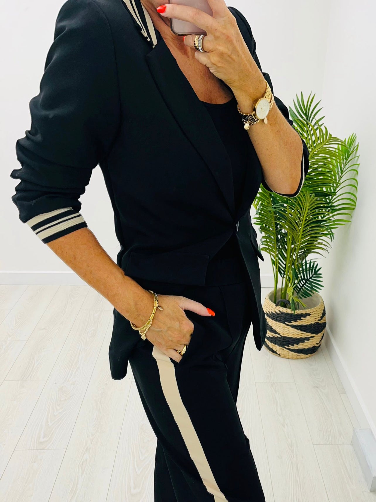 Louisa Black 2 Piece Trouser Suit