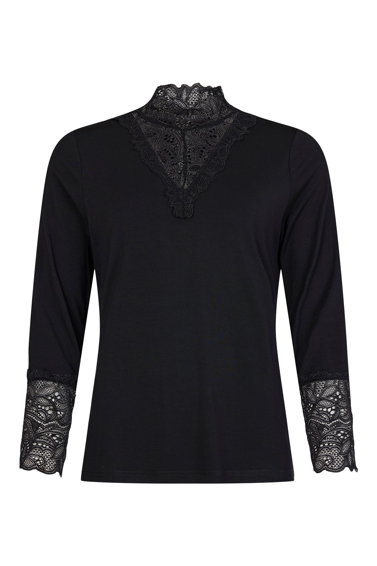Sunday Black Lace Polo