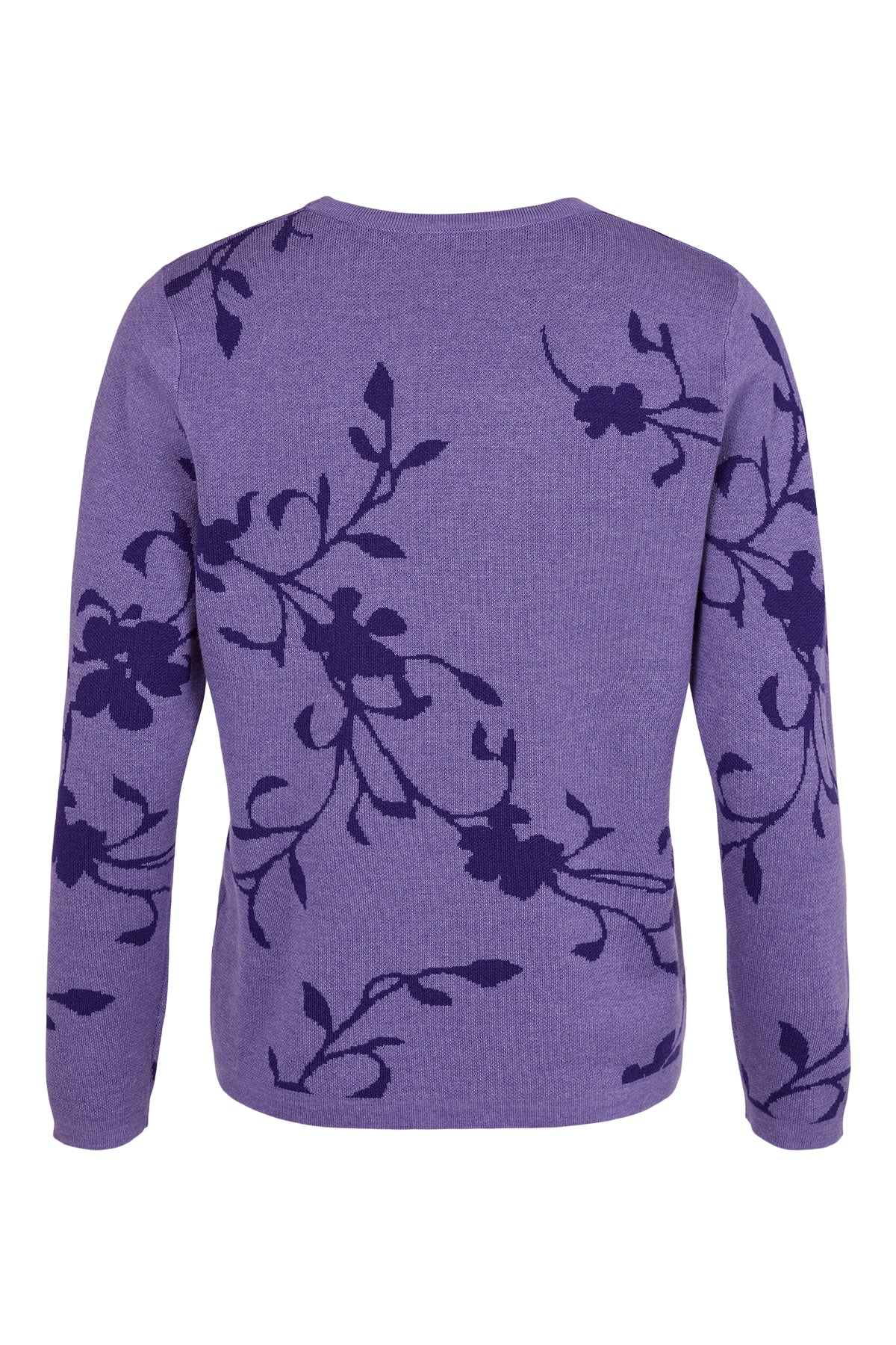 Sunday Purple Floral Pullover