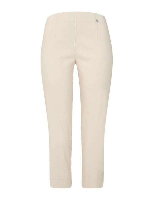Robell Marie Cream Cropped Trouser
