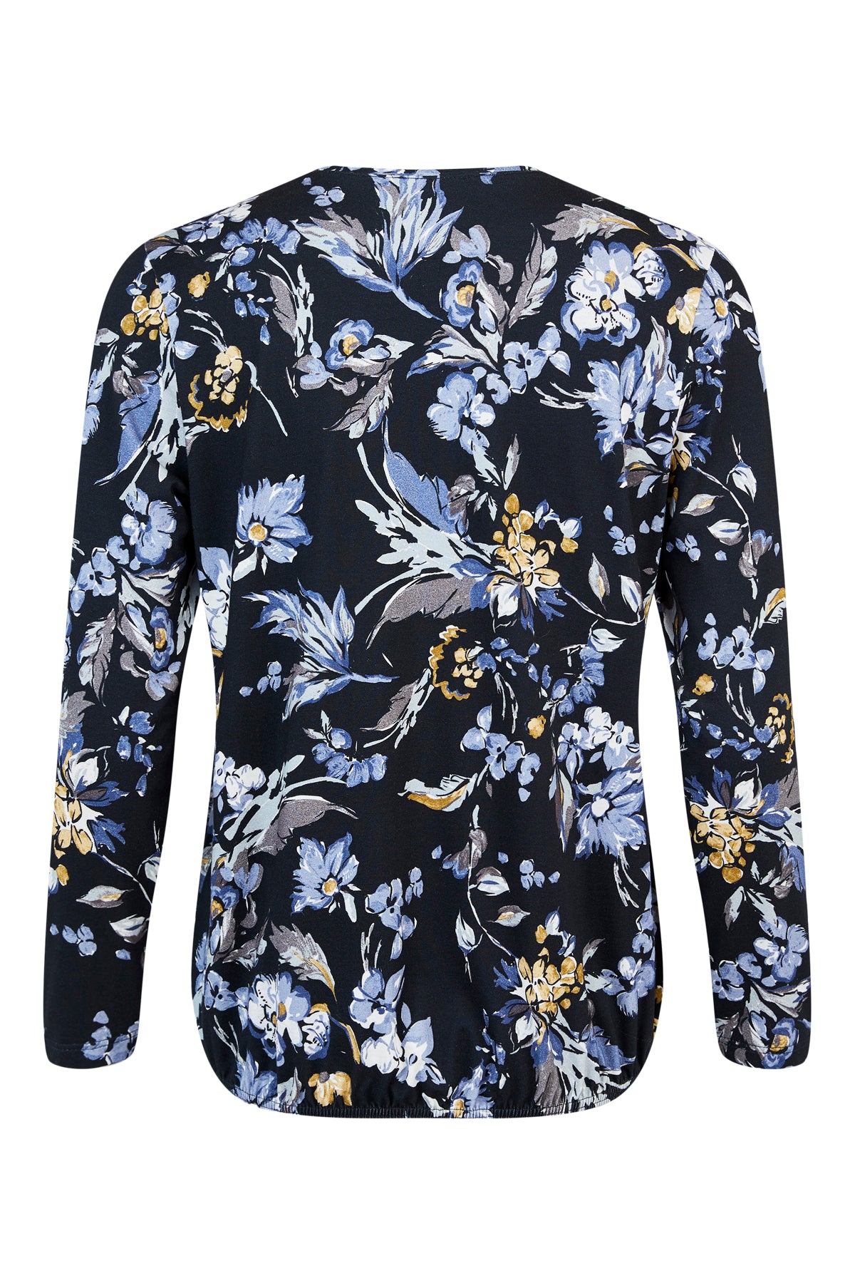 Sunday Black & Yellow Floral Top
