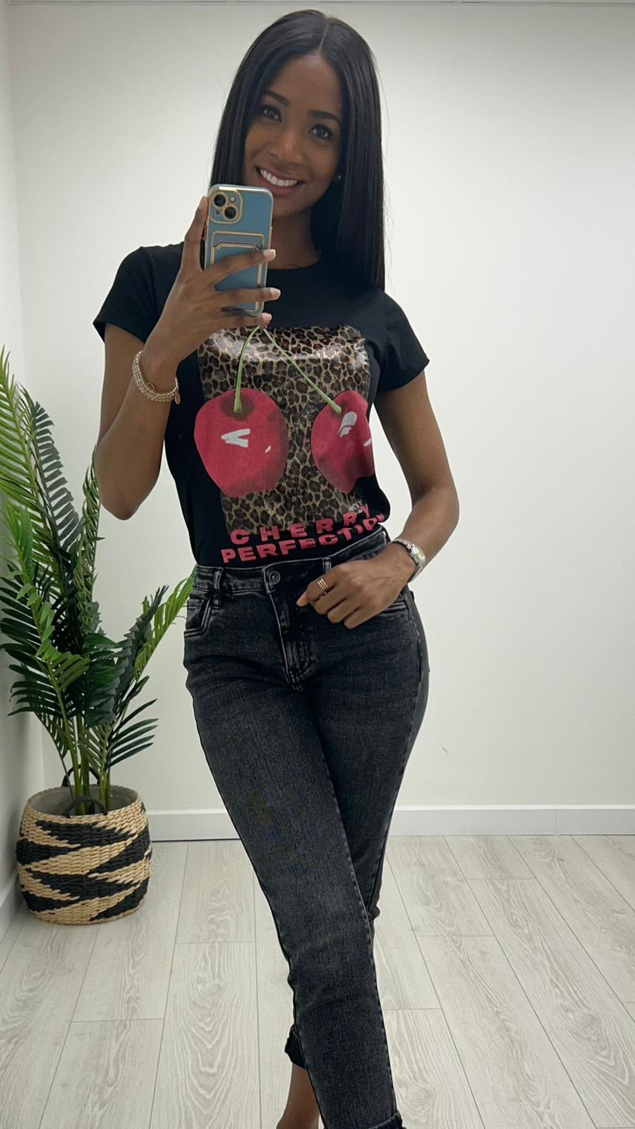 Sammy Mom Style Black Wash Jeans