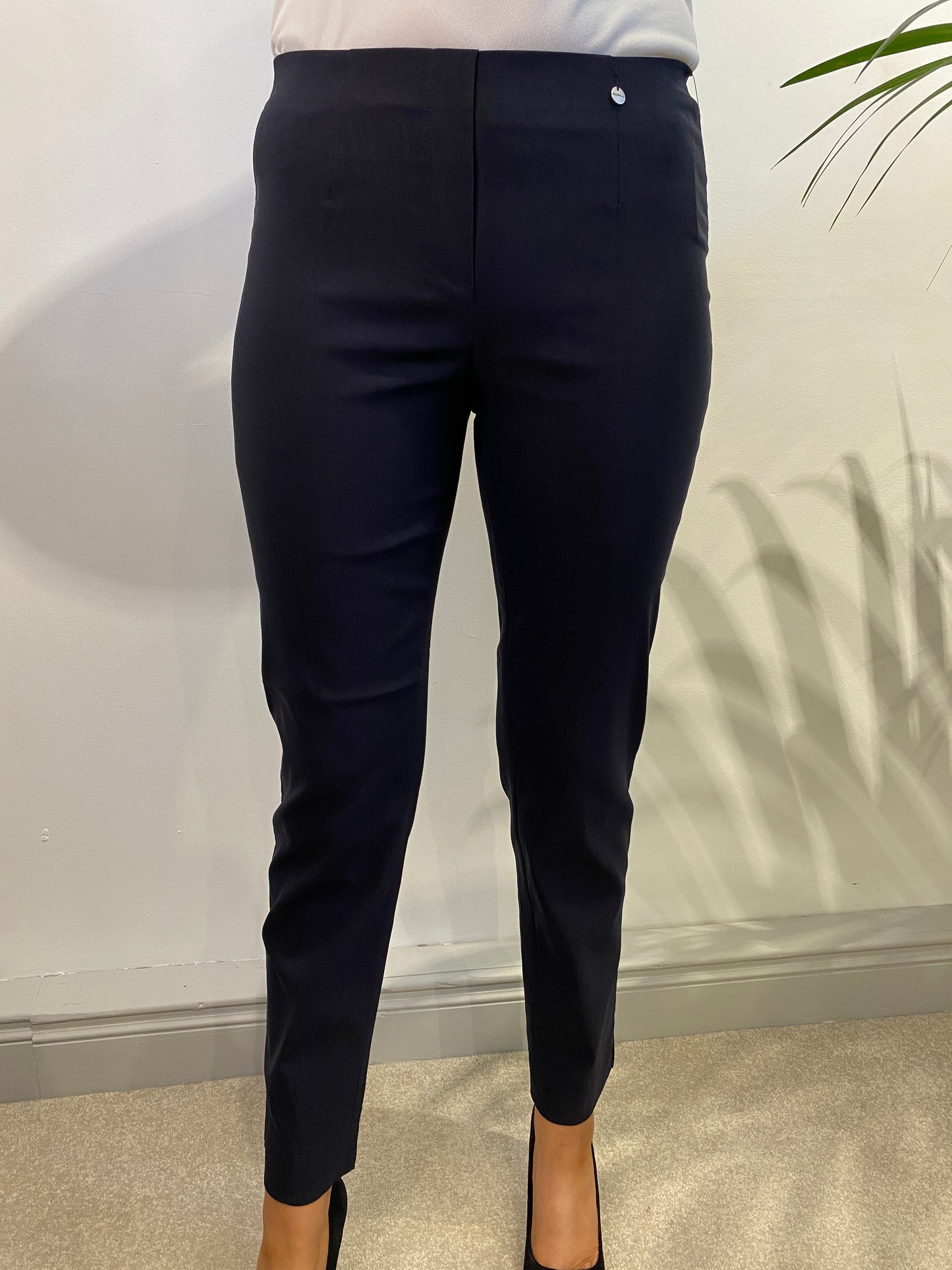 Robell Marie Navy & Black Full Length Trouser