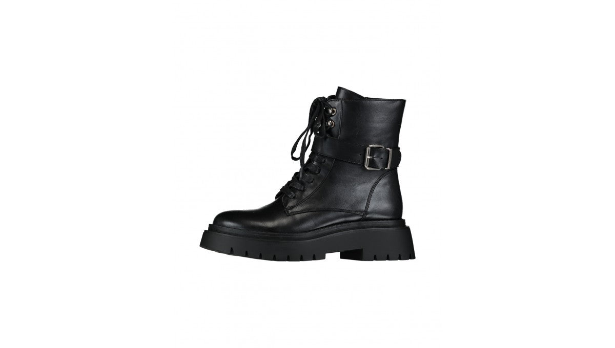 Stilla Black Biker Boots