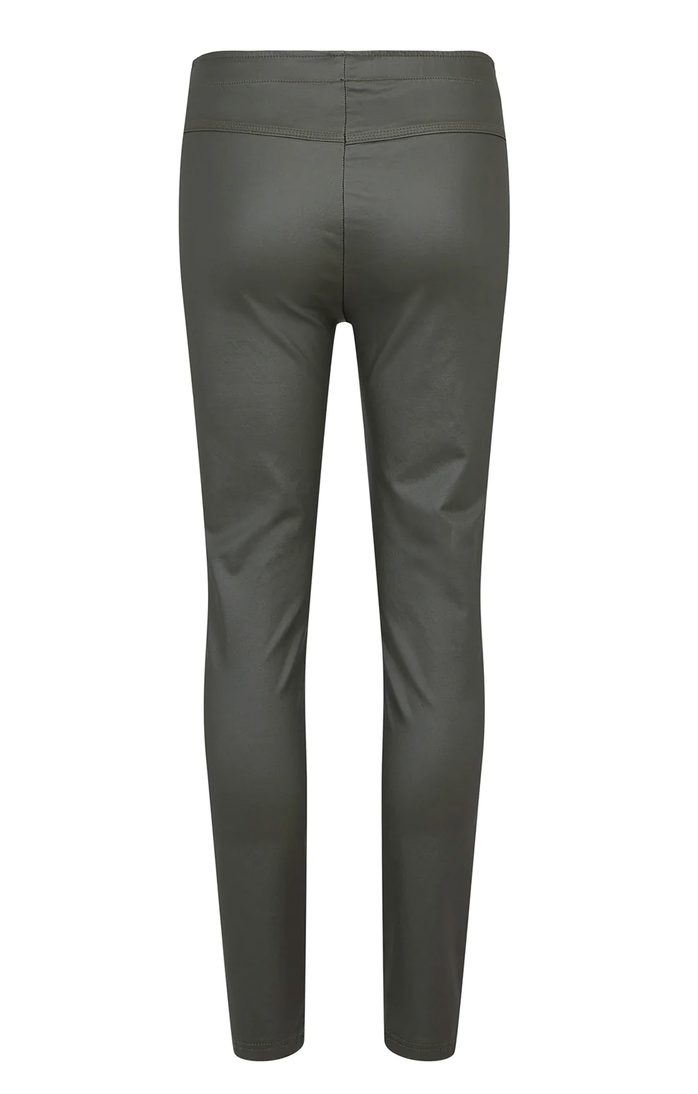 Sunday Khaki Leather Look Leggings