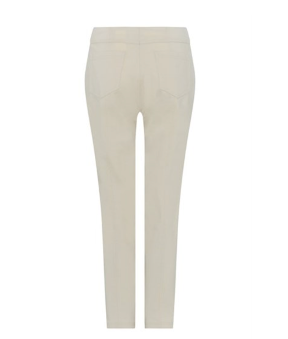 Robell Bella Beige Slim 68cm Length Trousers (No Turn-Up)