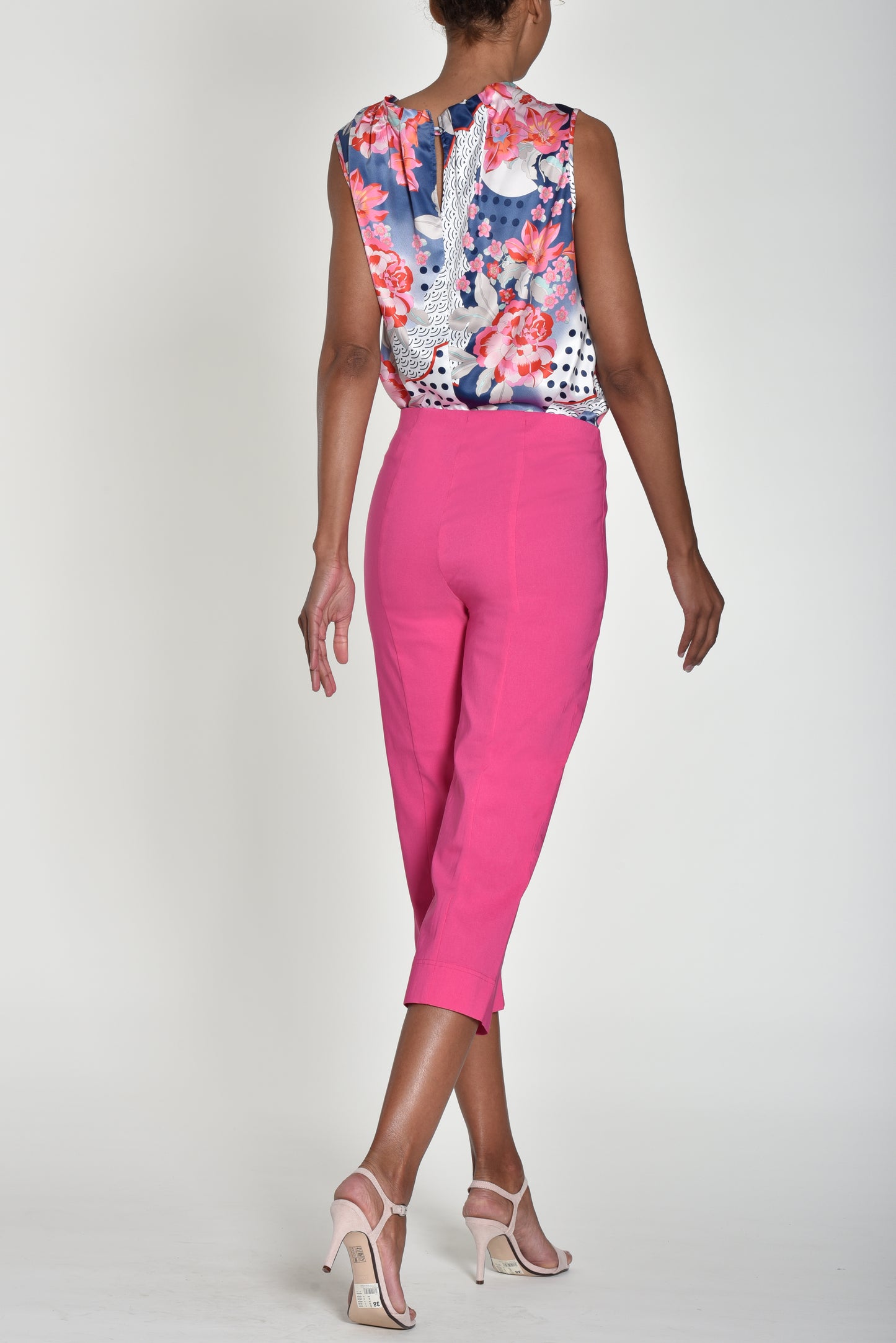 Robell Marie Pink Cropped Trouser