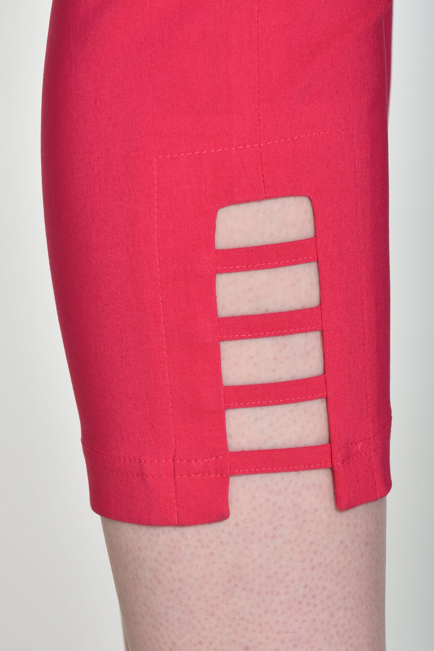 Robell Lena Raspberry Trousers with Ladder Detail