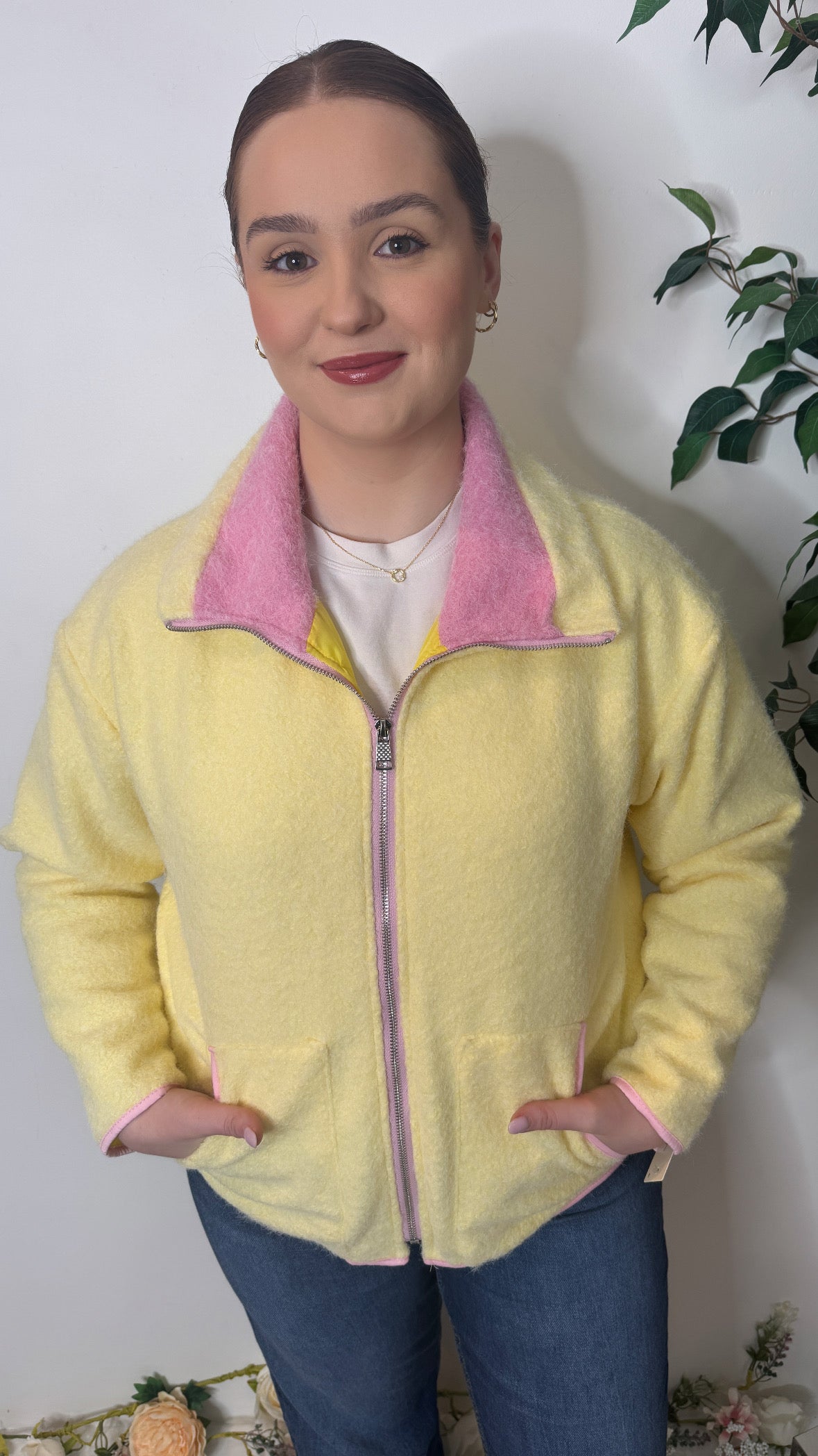 Liza Primrose Yellow Fleece