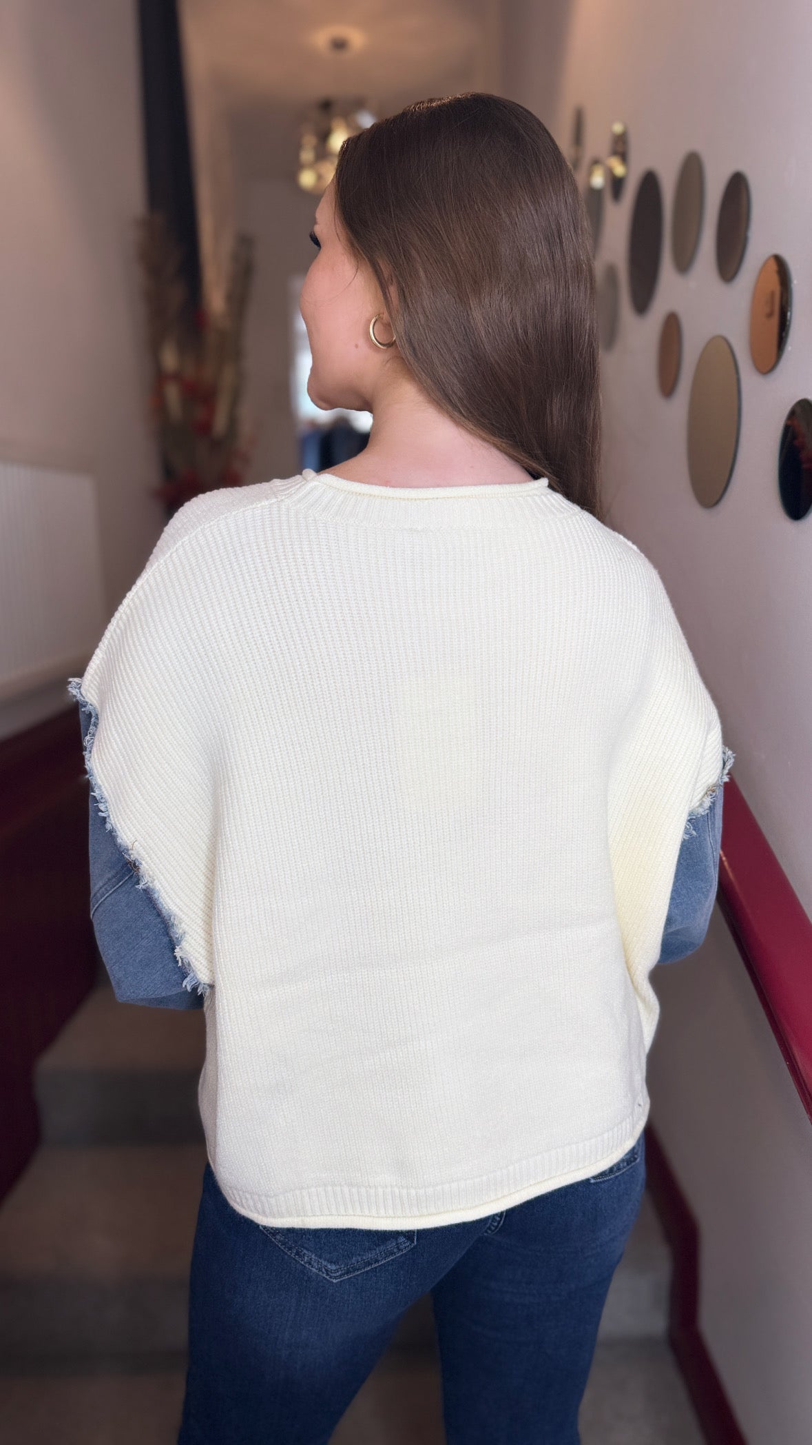 Lydia Denim Sleeve Jumper
