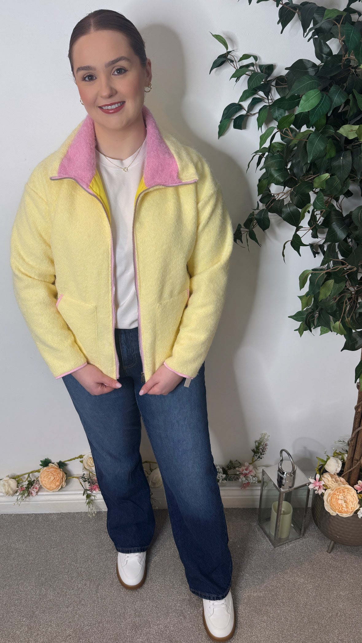 Liza Primrose Yellow Fleece