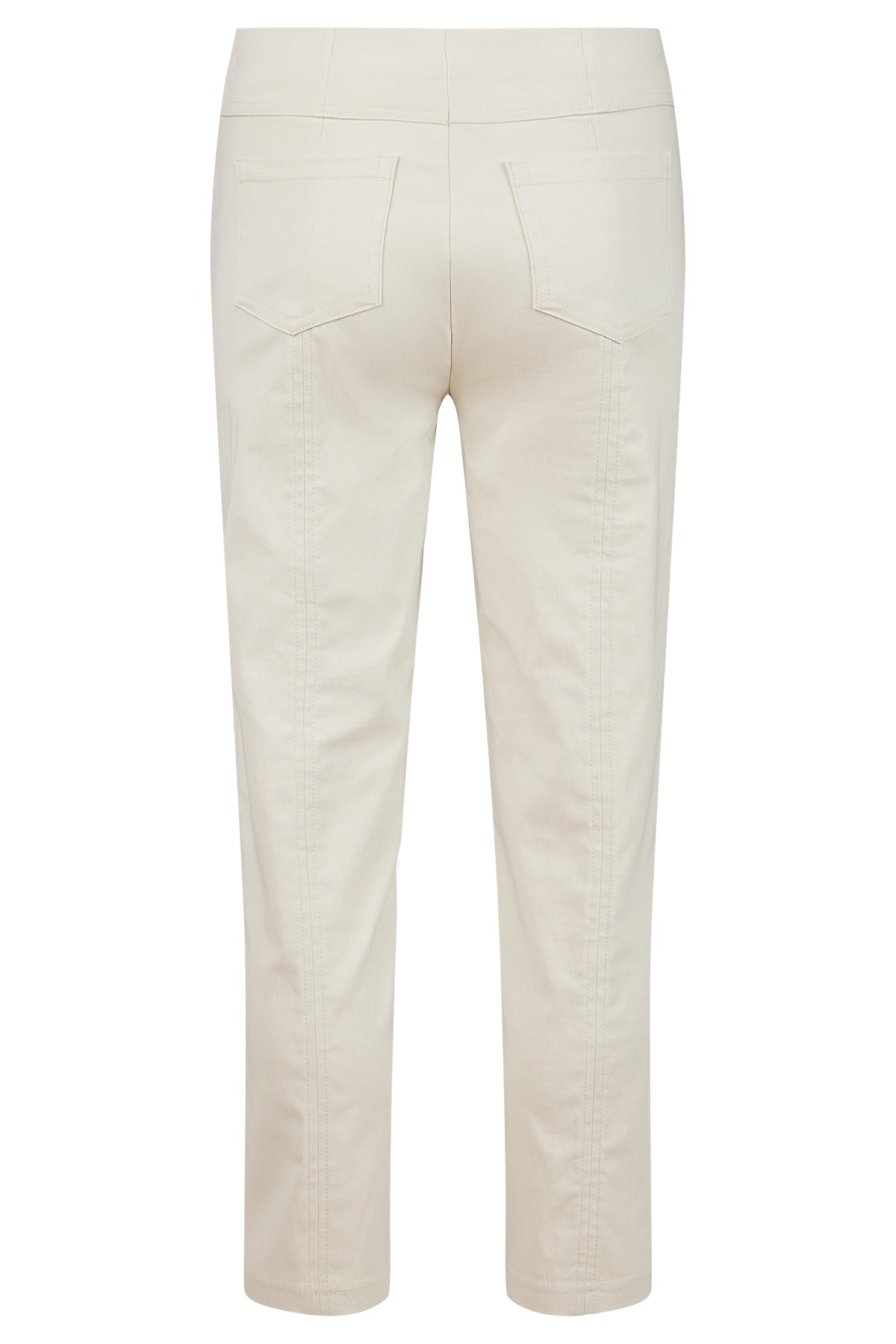 Robell Bella Cream Slim 68cm Length Trousers (No Turn-Up)