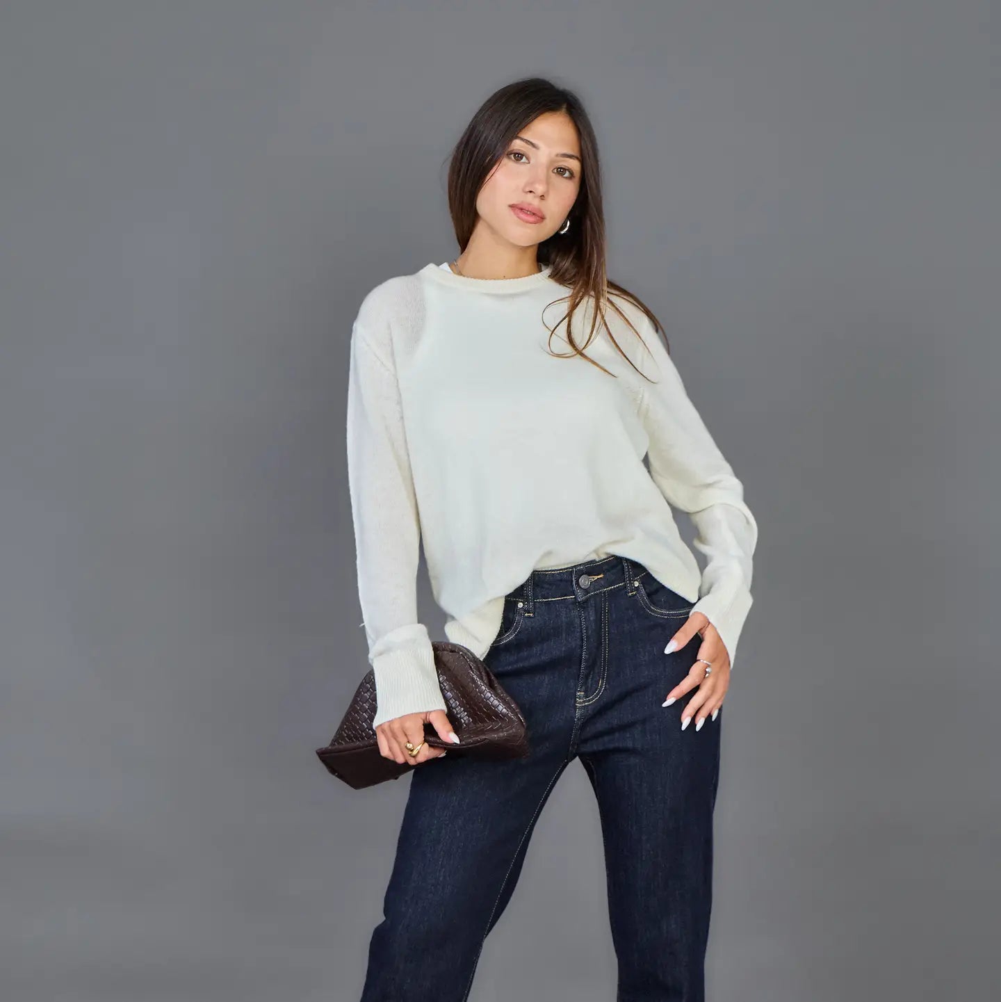 Zoey Dark Denim High Waisted Mom Jeans