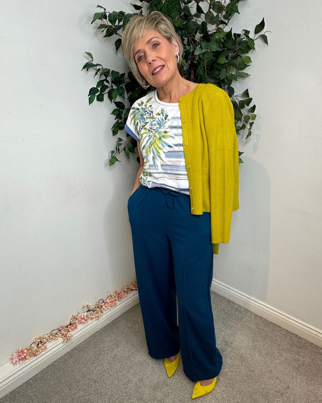 Tia White Slogan Diamante T-Shirt