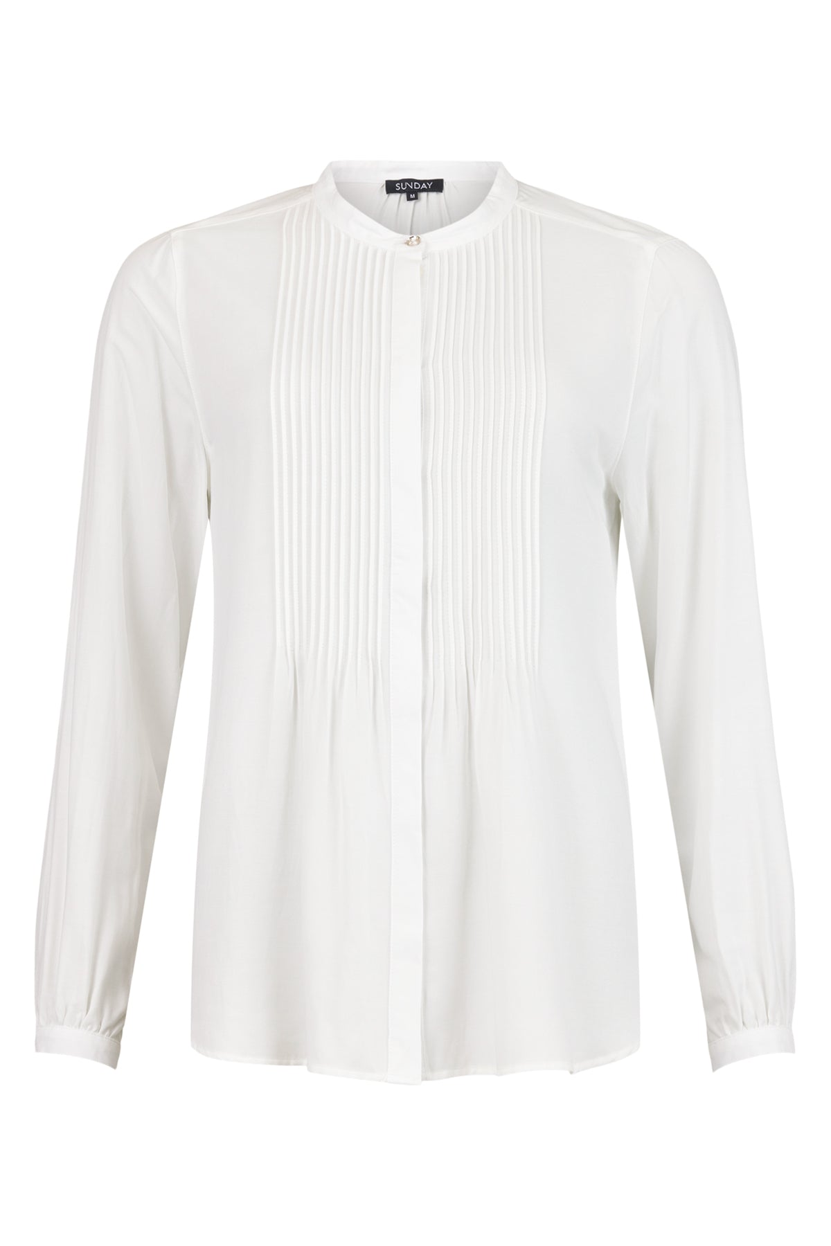 Sunday Pleated White Blouse