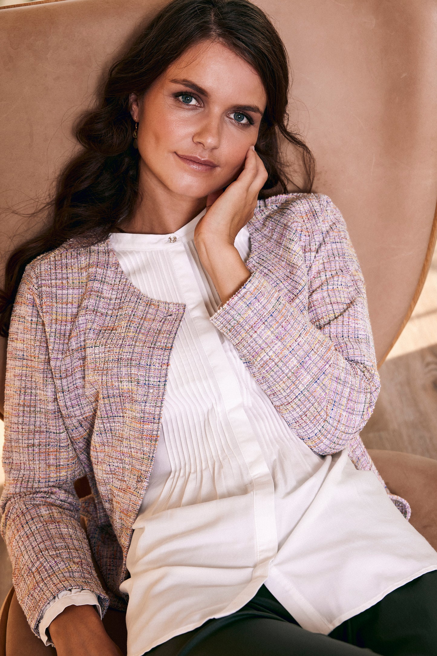 Sunday Pleated White Blouse