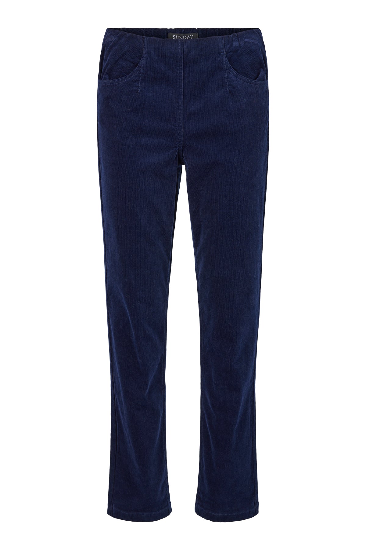 Sunday Navy Stretch Corduroy Trousers