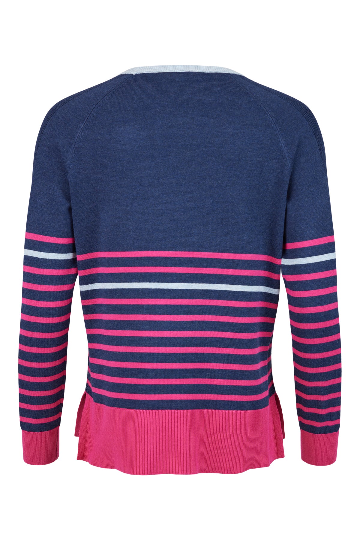 Sunday Navy Striped Pink and Blue Pullover