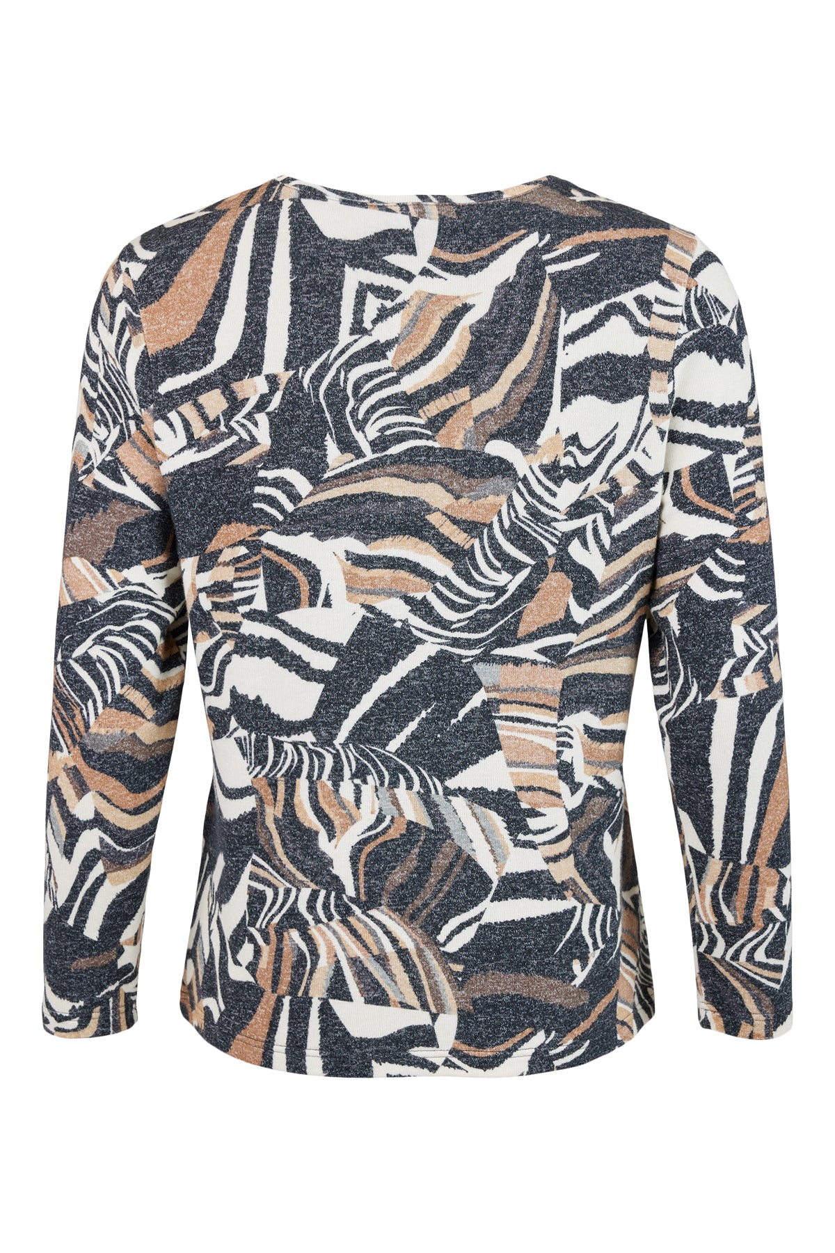 Sunday Grey & Beige Soft Abstract Print Pullover