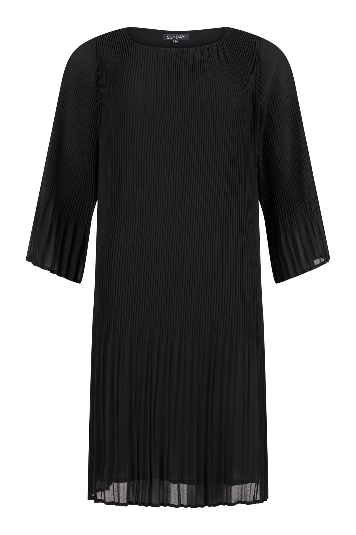 Sunday Black Pleated Dress